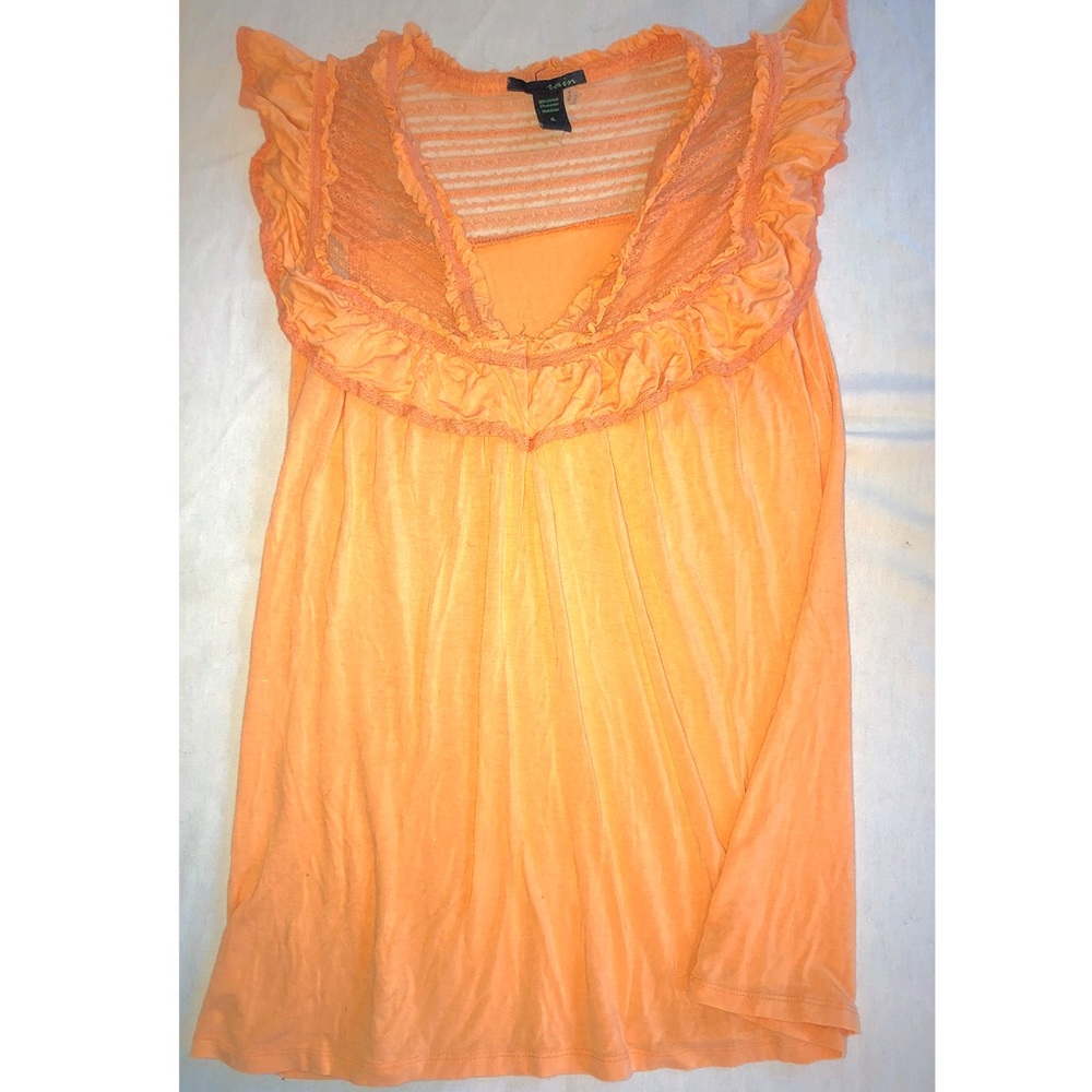 ANTHROPOLOGIE Womens orange blouse